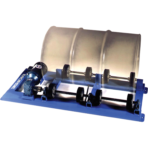 Single Stationary Drum Roller, 55 US gal. (45 Imperial Gal.) Capacity, Fixed Speed, 0.5 HP Waymarc Industries Inc