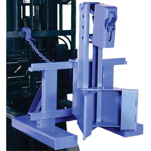 Manipulateur de barils MORSPEED 1500 pour chariot &eacute;l&eacute;vateur, Pour 55 gal. US (45 gal. imp.) Waymarc Industries Inc