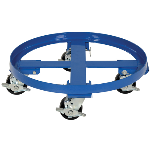 Socle roulant robuste pour baril, Acier, Capacit&eacute;e 2000 lb, Diam&egrave;tre 24-1/8", Roue en Ph&eacute;nolique Waymarc Industries Inc