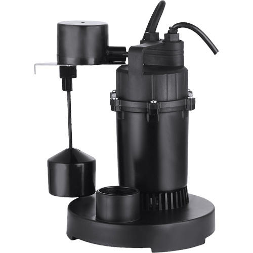 Pompe de puisard submersible thermoplastique, 2560 gal./h, 115 V, 4,6 A, 1/3 CV Waymarc Industries Inc