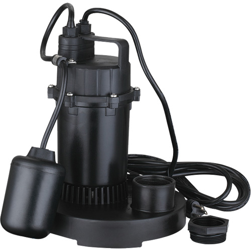 Pompe de puisard submersible thermoplastique, 2560 gal./h, 115 V, 4,6 A, 1/3 CV Waymarc Industries Inc