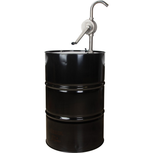 Pompe rotative pour baril, Acier inoxydable, Pour capacit&eacute; 55 gal., 12 oz/course Waymarc Industries Inc