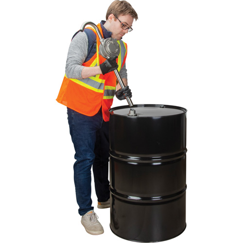 Pompe rotative pour baril, Acier inoxydable, Pour capacit&eacute; 55 gal., 12 oz/course Waymarc Industries Inc