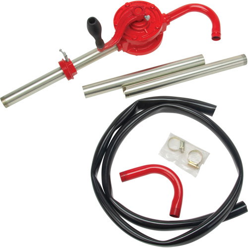Rotary Type Drum Pump, Cast Iron/Steel, Fits 30-55 Gal., 8 oz./Stroke Waymarc Industries Inc