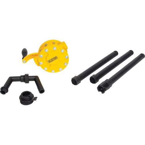 Rotary Type Drum Pump, Polypropylene, Fits 15 - 55 US Gal., 8 oz./Stroke Waymarc Industries Inc