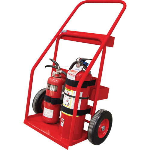 Chariot de prevention d'incendie pour travaux &agrave; chaud, Roues Semi-pneumatique, Base de 17,75" la x 8,9" lo, 100 lb Waymarc Industries Inc