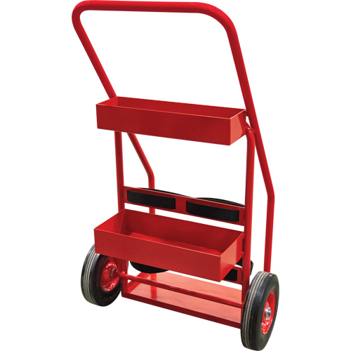 Chariot de prevention d'incendie pour travaux &agrave; chaud, Roues Semi-pneumatique, Base de 17,75" la x 8,9" lo, 100 lb Waymarc Industries Inc