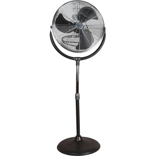 High-Velocity Pedestal Fan, Commercial, 3 Speed, 20" Diameter Waymarc Industries Inc