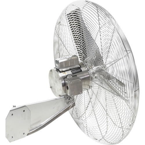 Ventilateurs en acier inoxydable lavables &agrave; grande eau pour service alimentaire, Industriel, 1 vitesses, Diam&egrave;tre de 20" Waymarc Industries Inc