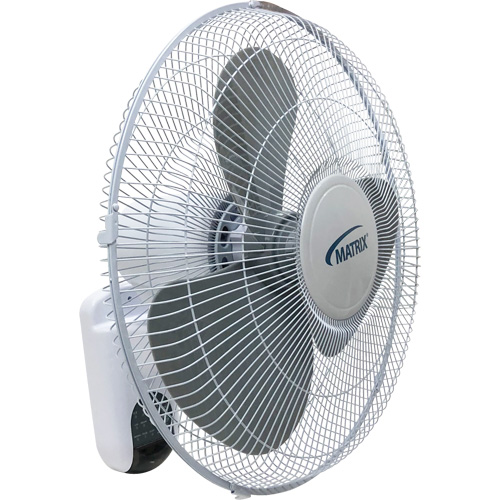 Wall Mount Oscillating Fan, Commercial, 3 Speed, 16" Diameter Waymarc Industries Inc