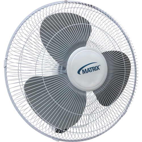 Wall Mount Oscillating Fan, Commercial, 3 Speed, 16" Diameter Waymarc Industries Inc