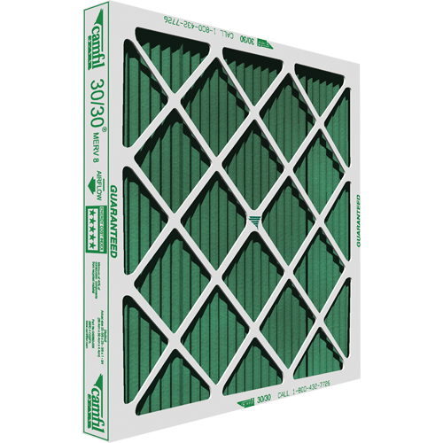 30/30&reg; High Capacity Panel Filter, Bag, MERV 8, 16" W x 1" D x 16" H Waymarc Industries Inc