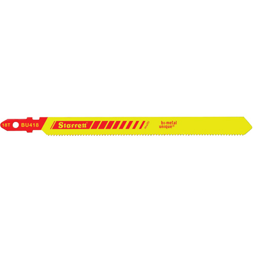 Lames pour scie sauteuse Unified Shank, Bim&eacute;tal, 4" lo, 18 dents par pouce Waymarc Industries Inc