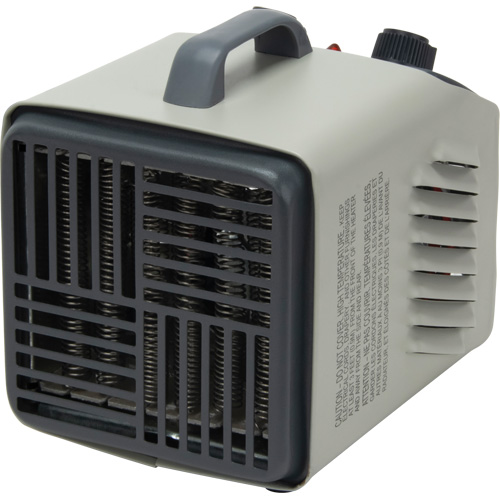 Personal Metal Shop Heater with Thermostat, Fan, Electric Waymarc Industries Inc