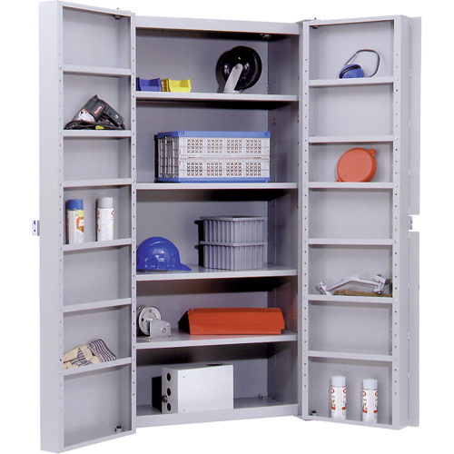 Armoires robustes &agrave; portes creuses, 38" la x 24" p x 72" h, 4 tablettes Waymarc Industries Inc