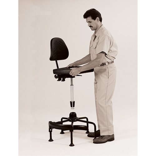 Industrial Stool, Stationary, Adjustable Height, 250 lbs. Capacity Waymarc Industries Inc