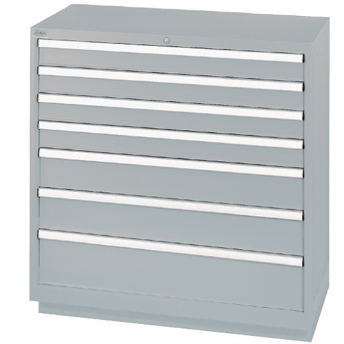 Drawer Cabinets, 7 Drawers, 40-1/4" W x 22-1/2" D x 41-3/4" H, Grey Waymarc Industries Inc