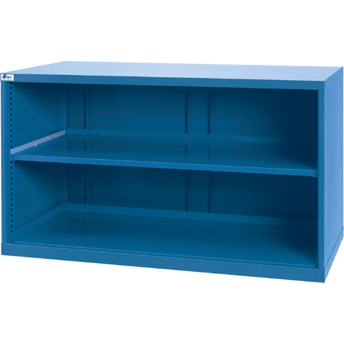 Shelf Cabinets, Steel, 33-1/2" H x 56-1/2" W x 28-1/2" D, Bright blue Waymarc Industries Inc
