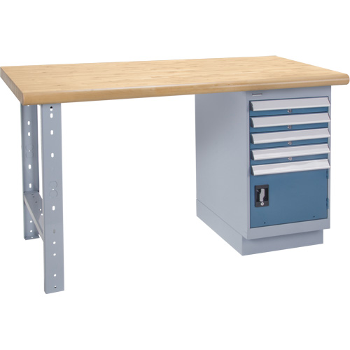 Heavy-Duty Workbench, Door w/ Drawer Combination, 1500 lbs. Cap., 60" W x 36" D, 34" H Waymarc Industries Inc