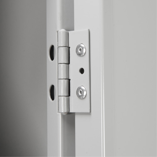 Clean Line Lockerettes, 6 -tier, Bank of 3, 36" x 18" x 72", Steel, Grey, Rivet (Assembled) Waymarc Industries Inc