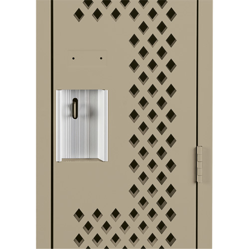 Casiers Clean Line, 12" x 12" x 72", Acier, Beige, Rivet (assembl&eacute;), Perfor&eacute; Waymarc Industries Inc