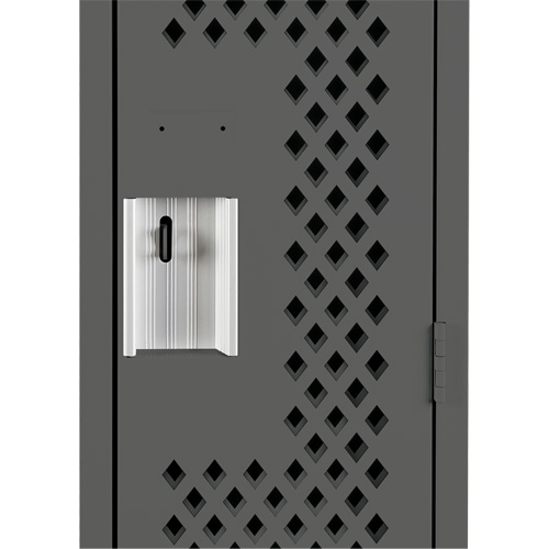 Casiers Clean Line, Bloc de 4, 48" x 12" x 72", Acier, Charbon, Rivet (assembl&eacute;), Perfor&eacute; Waymarc Industries Inc