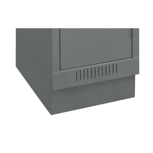 Clean Line Economy Lockers Recessed Base, 3 Banks, 4" H x 36" W x 18" D, Steel Waymarc Industries Inc