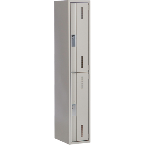 Casiers robustes Concorde, 2 niveaux, 12" x 18" x 72", Acier, Gris, Soud&eacute; (assembl&eacute;) Waymarc Industries Inc