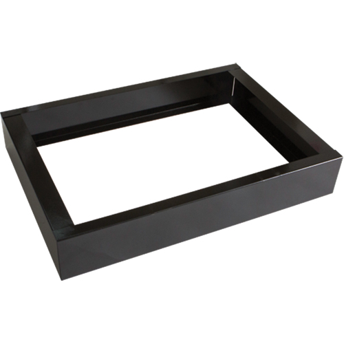 Base encastr&eacute;e pour casiers robustes enti&egrave;rement soud&eacute;e Concorde, 2 Blocs, 4" lo x 24" la x 17" p, Noir, Acier Waymarc Industries Inc