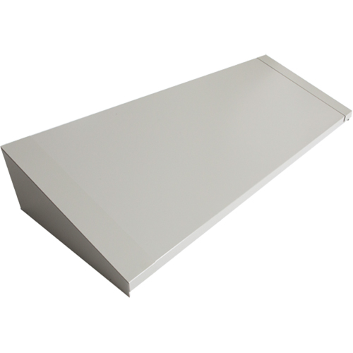 All-Welded Concorde - Heavy-Duty Lockers Sloping Top, 4 Bank, 18" D x 48" W x 6" H, Grey, Steel Waymarc Industries Inc