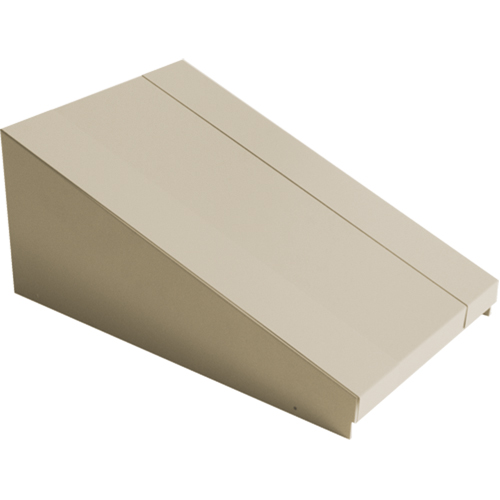 Dessus inclin&eacute; pour casiers robustes enti&egrave;rement soud&eacute; Concorde, Bloc de 1, 18" p x 12" la x 6" ha, Beige, Acier Waymarc Industries Inc