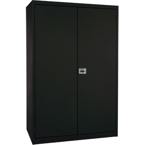Deep Hi-Boy Storage Cabinet, Steel, 4 Shelves, 72" H x 36" W x 24" D, Black Waymarc Industries Inc