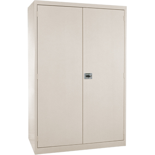 Deep Hi-Boy Storage Cabinet, Steel, 4 Shelves, 72" H x 36" W x 24" D, Beige Waymarc Industries Inc