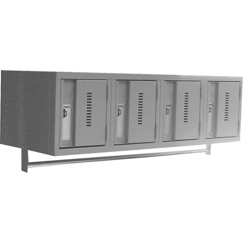 Casiers muraux robustes, Bloc de 4, 18" x 12" x 12", Acier Waymarc Industries Inc