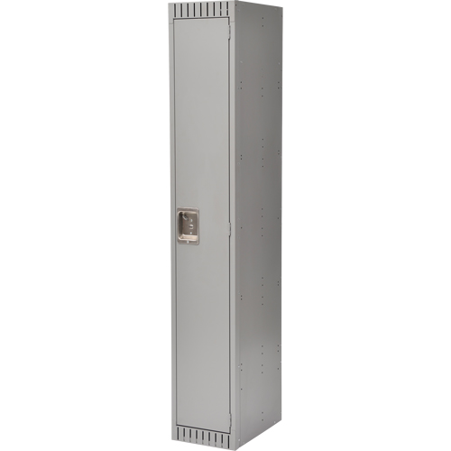 Casiers, 12" x 18" x 72", Acier, Gris, Rivet (assembl&eacute;) Waymarc Industries Inc