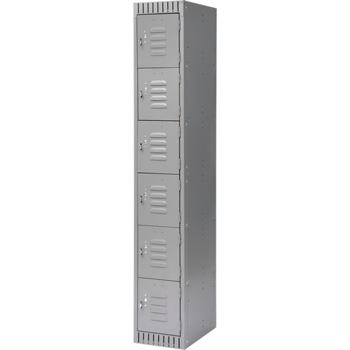 Casiers, 6 niveaux, 12" x 18" x 72", Acier, Gris, D&eacute;mont&eacute; Waymarc Industries Inc