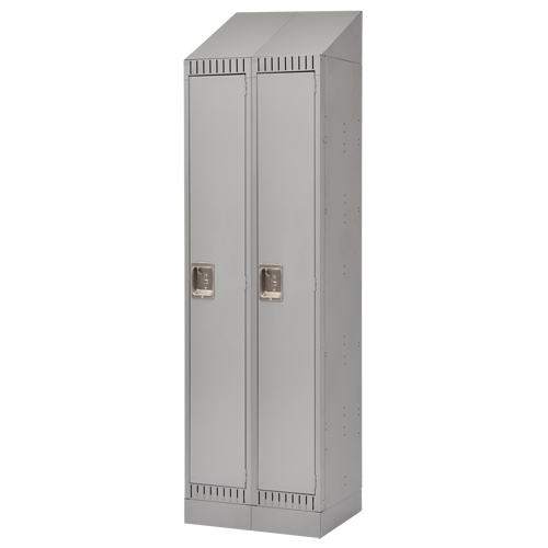 Casiers, Bloc de 2, 24" x 18" x 86", Acier, Gris, D&eacute;mont&eacute; Waymarc Industries Inc