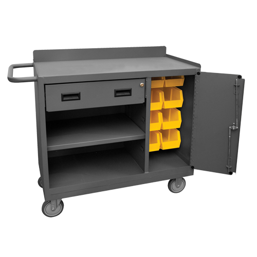 Mobile Workbench Cabinet, Steel Surface Waymarc Industries Inc
