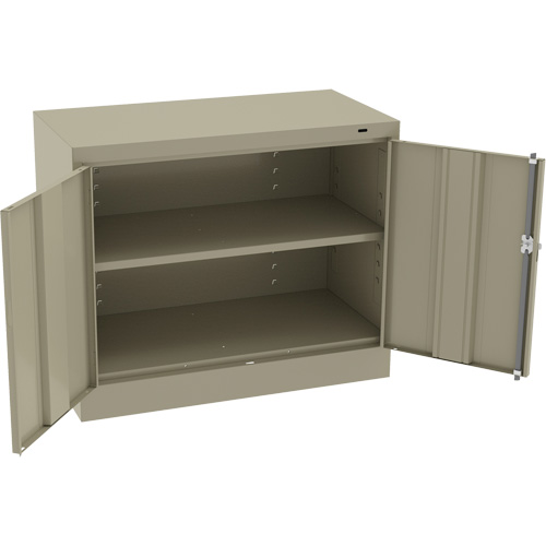 Standard Desk-High Cabinet, Steel, 30" H x 36" W x 18" D, Beige Waymarc Industries Inc