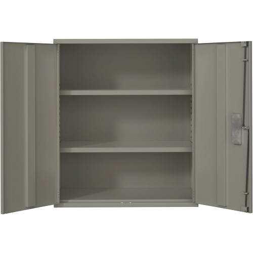 Armoire de rangement Lo-Boy, Acier, 2 Tablettes, 40" h x 36" la x 18" P, Gris Waymarc Industries Inc