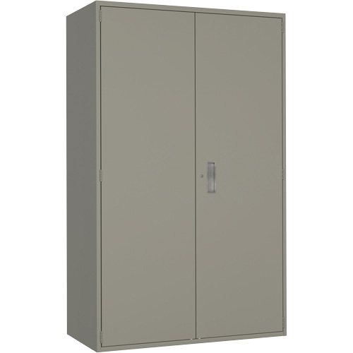 Armoire de rangement Hi-Boy tr&egrave;s large, Acier, 4 Tablettes, 72" h x 48" la x 24" P, Gris Waymarc Industries Inc