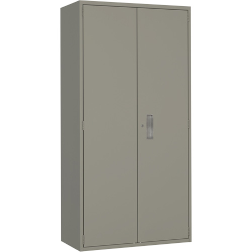 Hi-Boy Storage Cabinet, Steel, 4 Shelves, 72" H x 36" W x 18" D, Grey Waymarc Industries Inc