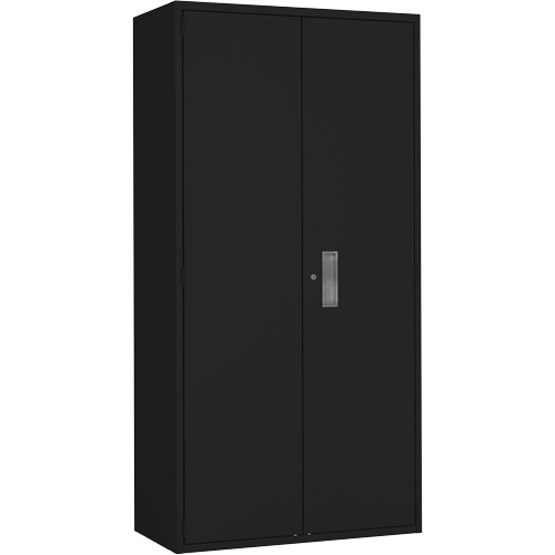 Hi-Boy Storage Cabinet, Steel, 4 Shelves, 72" H x 36" W x 18" D, Black Waymarc Industries Inc