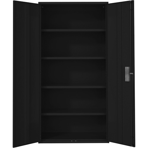 Hi-Boy Storage Cabinet, Steel, 4 Shelves, 72" H x 36" W x 18" D, Black Waymarc Industries Inc