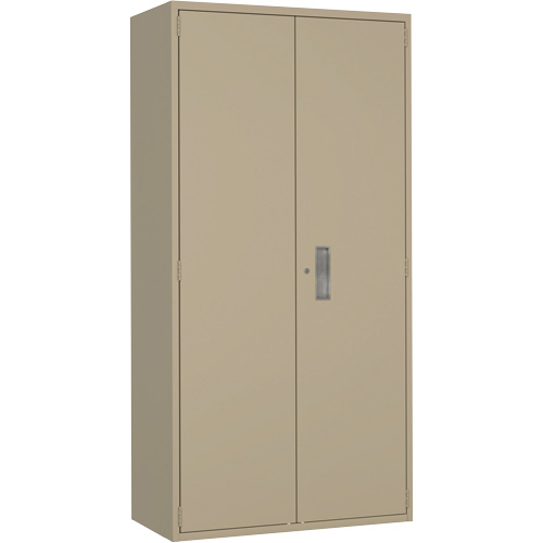 Armoire de rangements combin&eacute;s, Acier, 6 Tablettes, 72" h x 36" la x 18" P, Beige Waymarc Industries Inc