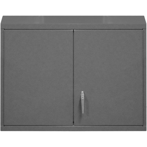 Wall-Mounted Cabinet, 27" H x 29-7/8" W x 13-11/16" D, 2 Shelves, Steel, Grey Waymarc Industries Inc