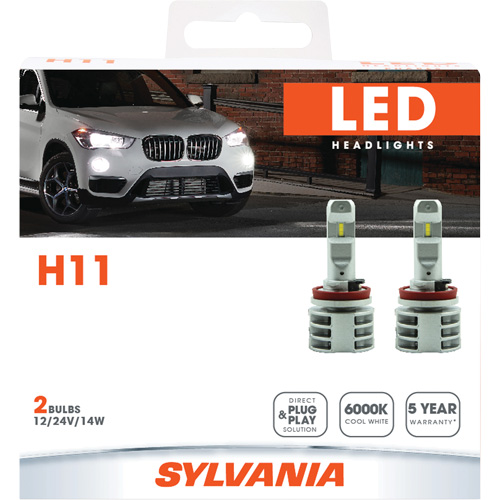 H11 Headlight Bulb, LED, 13.2 W/17 W, White Waymarc Industries Inc