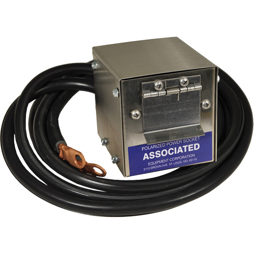 Boîte de douille polaris&eacute;e en acier inoxydable &agrave; brancher pour mod&egrave;le 6139, 4 AWG, C&acirc;ble 5' Waymarc Industries Inc