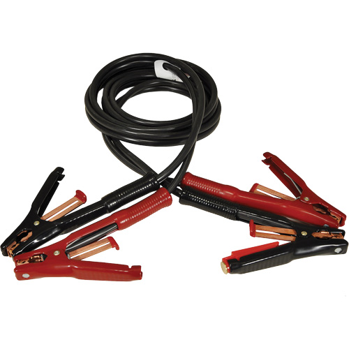 Super Heavy-Duty Booster Cable with Flexi-Spring Strain, 5 AWG, 500 A, 12' Cable Waymarc Industries Inc