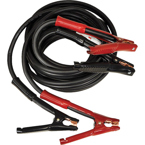 Super Heavy-Duty Booster Cable with Flexi-Spring Strain, 1/0 AWG, 800 A, 25' Cable Waymarc Industries Inc